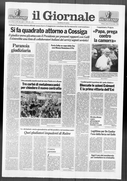 Il giornale : quotidiano del mattino